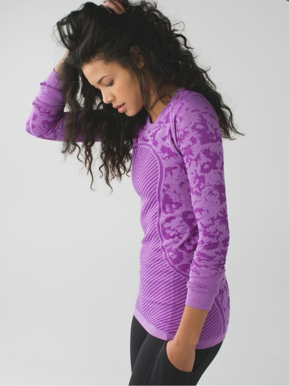 Lululemon | Swiftly Tech Long Sleeve Crew Heathered Tender Violet 8